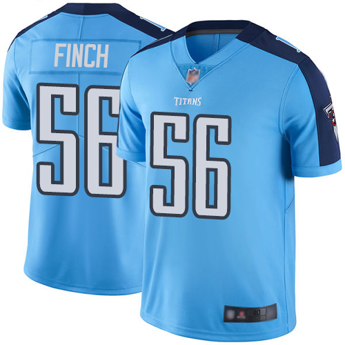 Tennessee Titans Limited Light Blue Men Sharif Finch Jersey NFL Football #56 Rush Vapor Untouchable->tennessee titans->NFL Jersey
